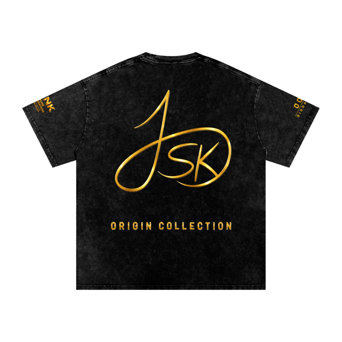 Origin Collection 005 - Signature - Black Edition Snow Washed Oversized Cotton T-Shirt