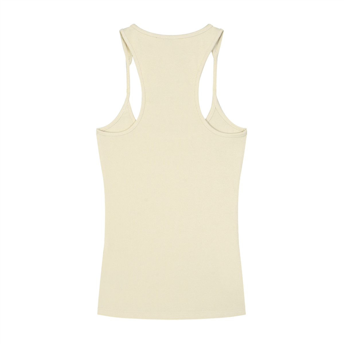 Ribbed Racerback Tank Top Womens - Front print only