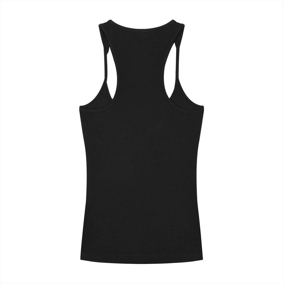 Ribbed Racerback Tank Top Womens - Front print only