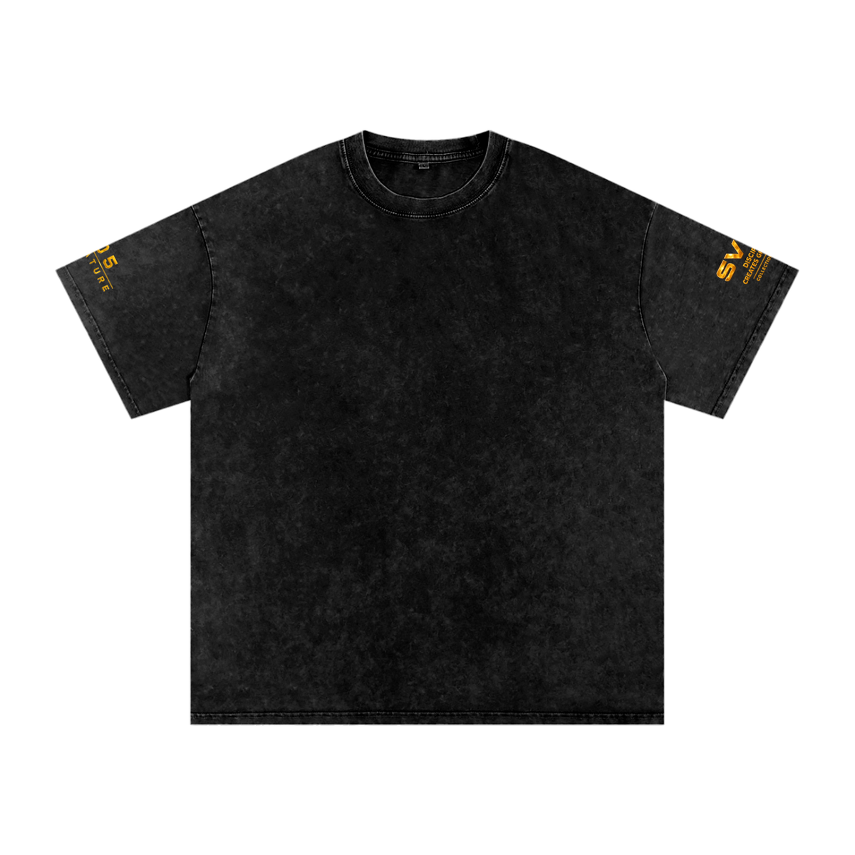 Origin Collection 005 - Signature - Black Edition Snow Washed Oversized Cotton T-Shirt