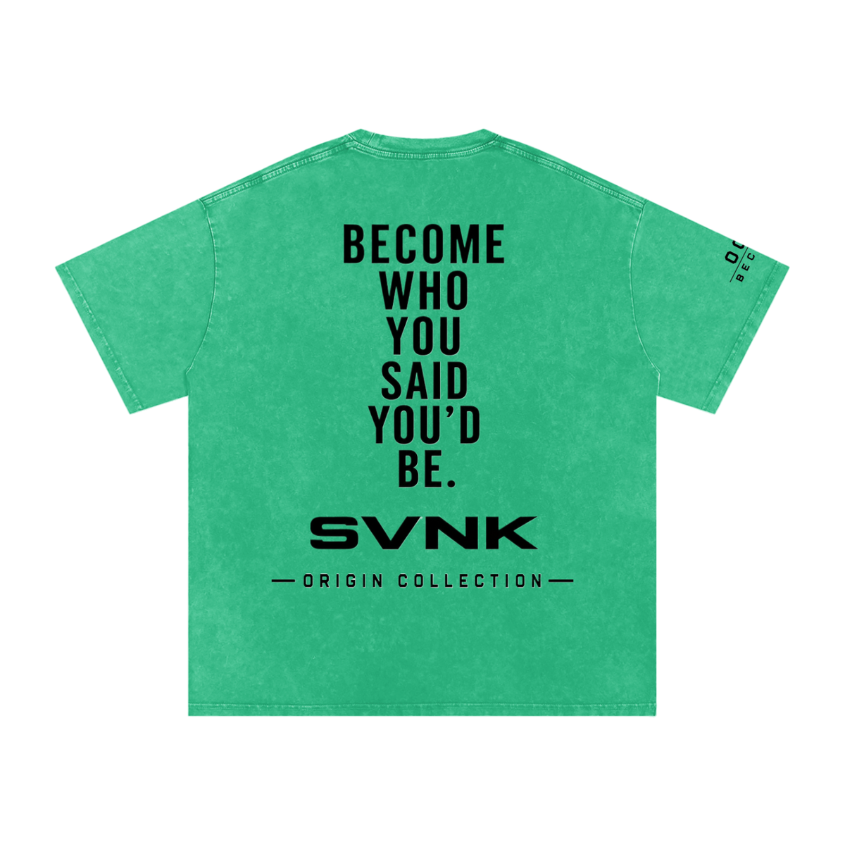 Origin Collection 004 - Become - Black edition Snow Washed Oversized Cotton T-Shirt