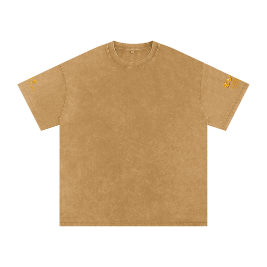 Origin Collection 005 - Signature - Black Edition Snow Washed Oversized Cotton T-Shirt