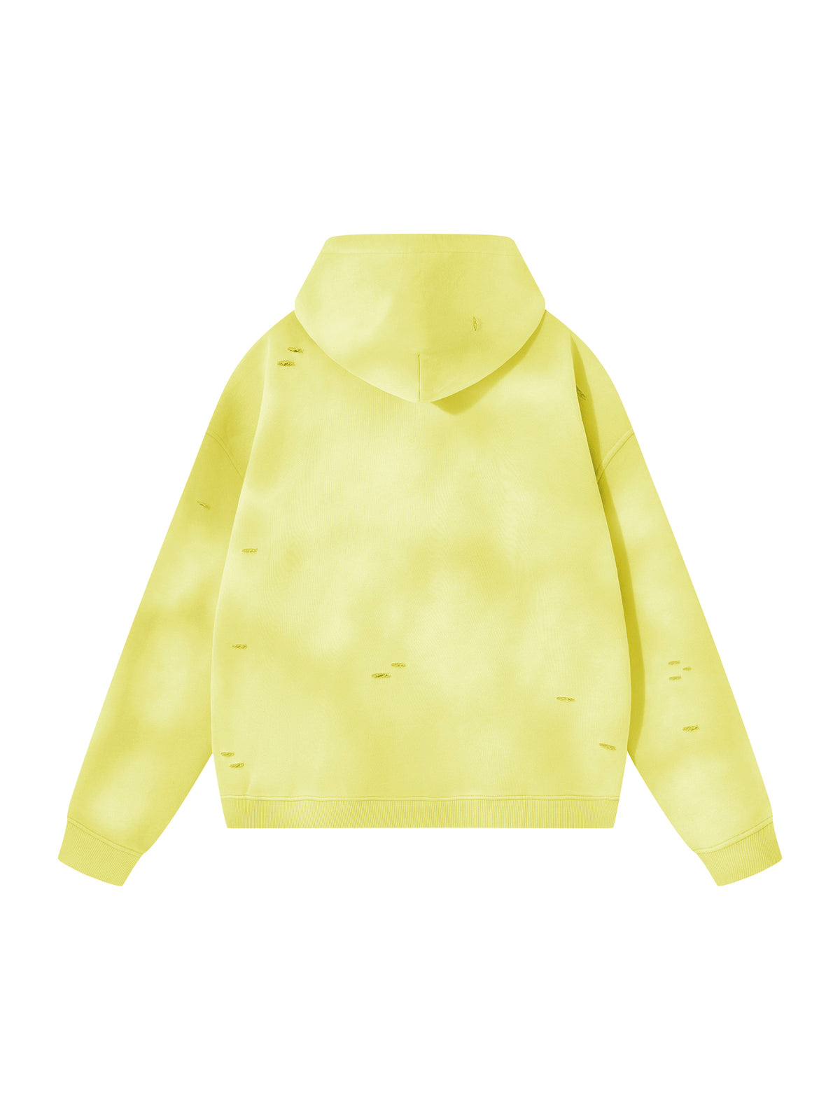 Unisex Sunfade Frayed Fleece Hoodie