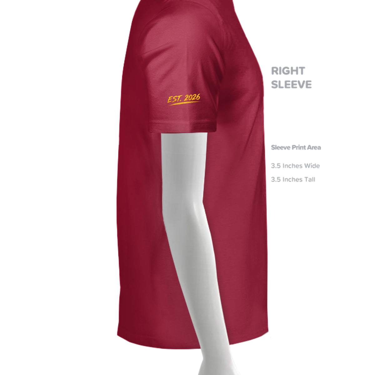 CHERRY RED - G640 - SLEEVE_RIGHT